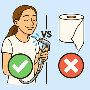 Douchette WC et Shattaf Français 9 douchette WC vs papier toilette