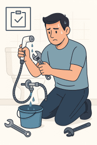 Douchette WC et Shattaf Français 8 Fuite douchette wc