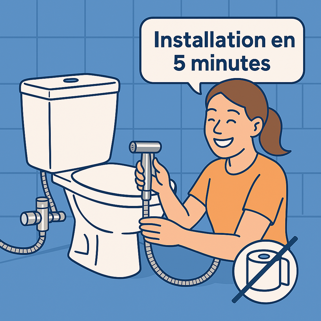 installation douchette WC